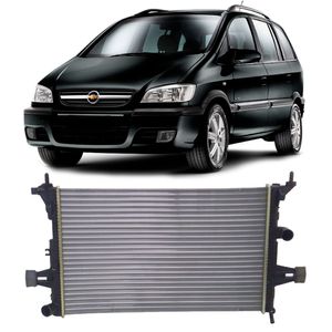 Radiador De Motor Valeo 732808R Gm Astra Zafira Manual Sem Ar