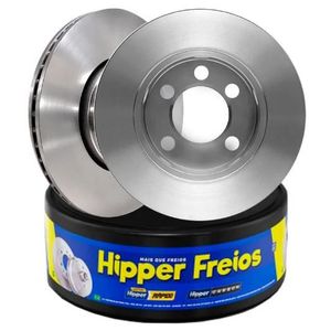 Par Disco Freio Ranger 2.3 Dianteiro Ventilado Ford Ranger Com Cubo 287Mm 5 Furos Hf16F Hipper Freios