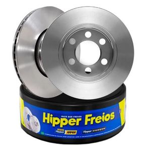 Par Disco Freio Hilux 2.5 Dianteiro Ventilado Sem Cubo 297Mm 6 Furos Hf511 Hipper Freios
