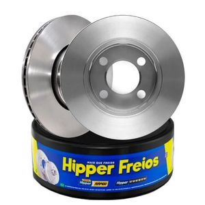 Par Disco Freio Etios Hatch 1.3 Dianteiro Ventilado Sem Cubo 257Mm 4 Furos Hf513 Hipper Freios