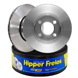 Par Disco Freio 3008 1.6 Dianteiro Ventilado Sem Cubo 283Mm 4 Furos Hf752 Hipper Freios