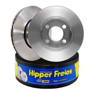 Par Disco Freio Gol G6 1.0 Dianteiro Ventilado Sem Cubo 236Mm 4 Furos Hf87D Hipper Freios
