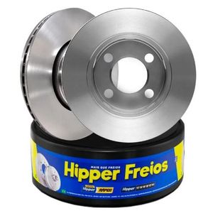 Par Disco Freio Clio 1.6 Dianteiro Ventilado Sem Cubo 259Mm 4 Furos Hf653 Hipper Freios