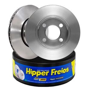 Par Disco Freio Hb20 1.6 Dianteiro Ventilado Sem Cubo 256Mm 4 Furos Hf325L Hipper Freios