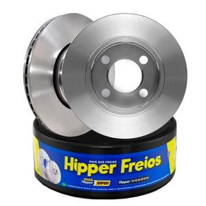Par Disco Freio Ecosport 1.0 Dianteiro Ventilado Sem Cubo 258Mm 4 Furos Hf18B Hipper Freios