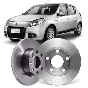 Par Disco Freio Sandero 1.6 Dianteiro Solido Sem Cubo 259Mm 4 Furos Bd4707 Fremax