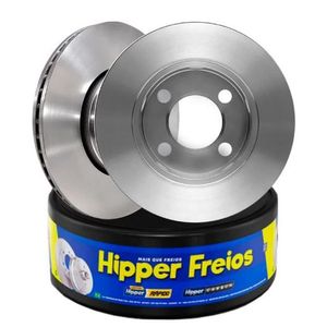Par Disco Freio Hb20 1.0 Dianteiro Ventilado Sem Cubo 256Mm 4 Furos Hf325J Hipper Freios