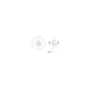 Eletroventilador C/ Ar 12V S/ Resistencia S/ Defletor 698845R Valeo
