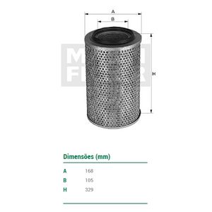 Filtro De Ar Do Motor Ford F1000 F2000 F4000 Mann Filter C172621