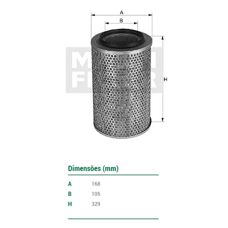 Filtro-De-Ar-Do-Motor-Ford-F1000-F2000-F4000-Mann-Filter-C172621-DPS-25145-01