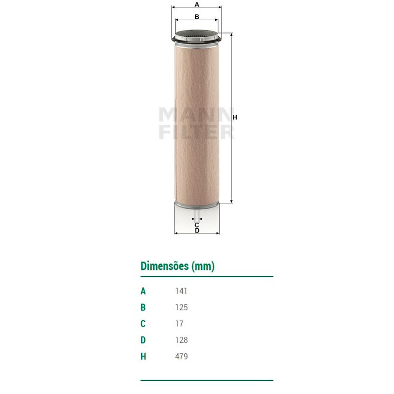 Filtro-De-Ar-Motor-Secundario-Cf1300-Mann-DPS-25822-02