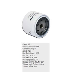 Filtro De Oleo Tecfil Psl565 Vw Gol Saveiro Parati