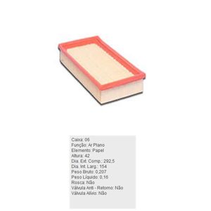 Filtro De Ar Do Motor Gm Blazer S10 Tecfil Arl8838