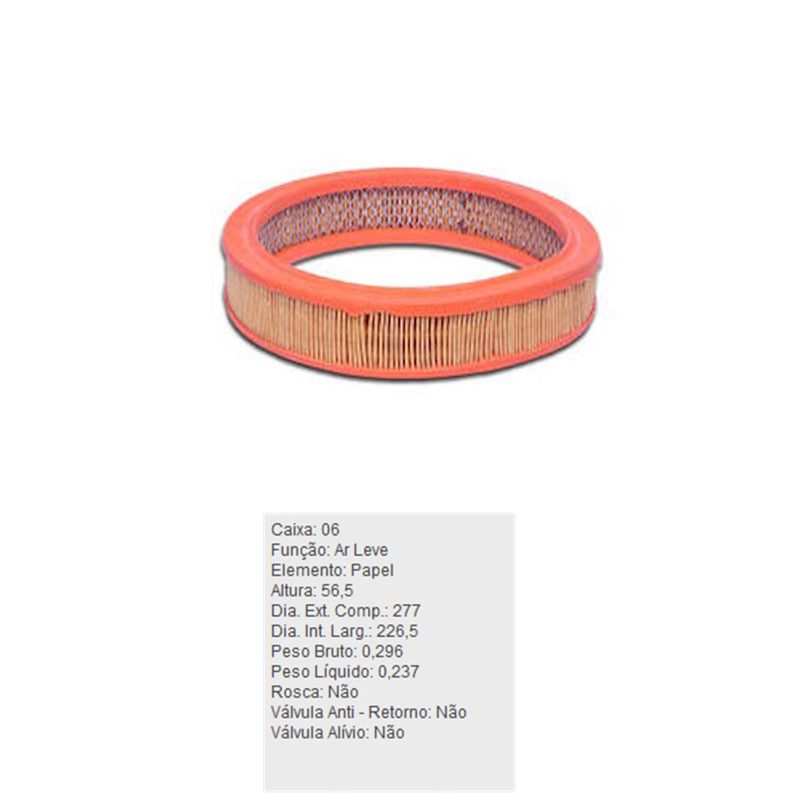 Filtro-De-Ar-Do-Motor-Ford-Belina-Maverick-Pampa-Tecfil-Ar6016-DPS-45690-01