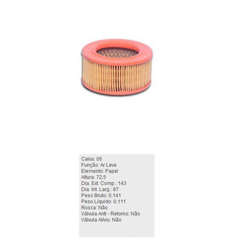 Filtro-De-Ar-Do-Motor-Vw-Fusca-Tecfil-Ar6193-DPS-45693-01