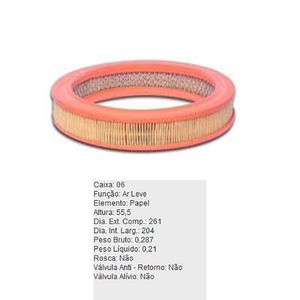Filtro De Ar Do Motor Gm Ipanema Kadett Monza Tecfil Ar8833