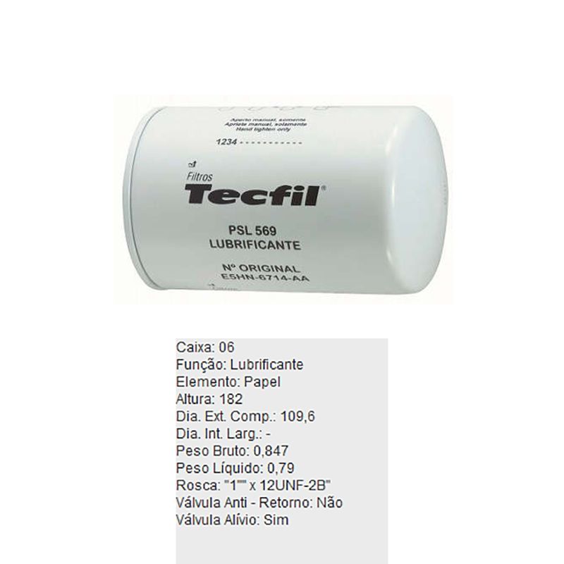Filtro-De-Oleo-Tecfil-Psl569-Ford-1418-1419-1618-1621-DPS-45723-01