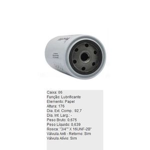 Filtro De Oleo Tecfil Psl675 Agrale 1090 2100 8260