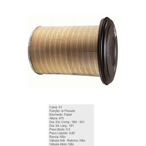 Filtro De Ar Do Motor Fiat 190 Scania 112R Ds14 Ds11 Tecfil Ap1185