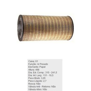 Filtro De Ar Do Motor Fiat 190 210S Ford B1200 Mercedes Benz 1621Lk Tecfil Ap46501
