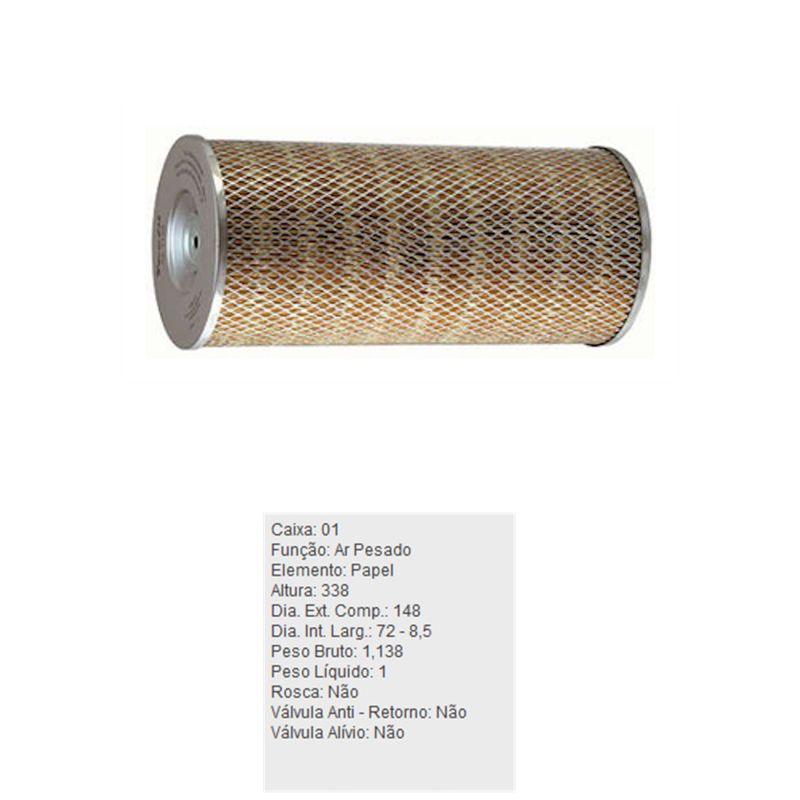 Filtro-De-Ar-Do-Motor-Agrale-5060-5070-5075-5080-5085-8440-Tecfil-Ap7108-DPS-45748-01