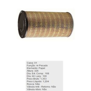 Filtro De Ar Do Motor Ford F4000 Fb4000 Tecfil Ap7996