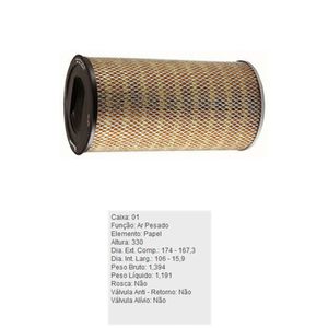 Filtro De Ar Do Motor Ford F4000 Fb4000 Mercedes Benz O321 Tecfil Ap7997
