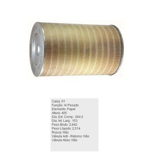 Filtro De Ar Do Motor Gm C60 1214 1218 1418 1420 1620 Tecfil Ap9836