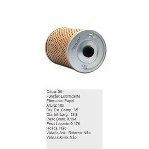 Filtro De Oleo Tecfil Pl3 Ford Rural Willys