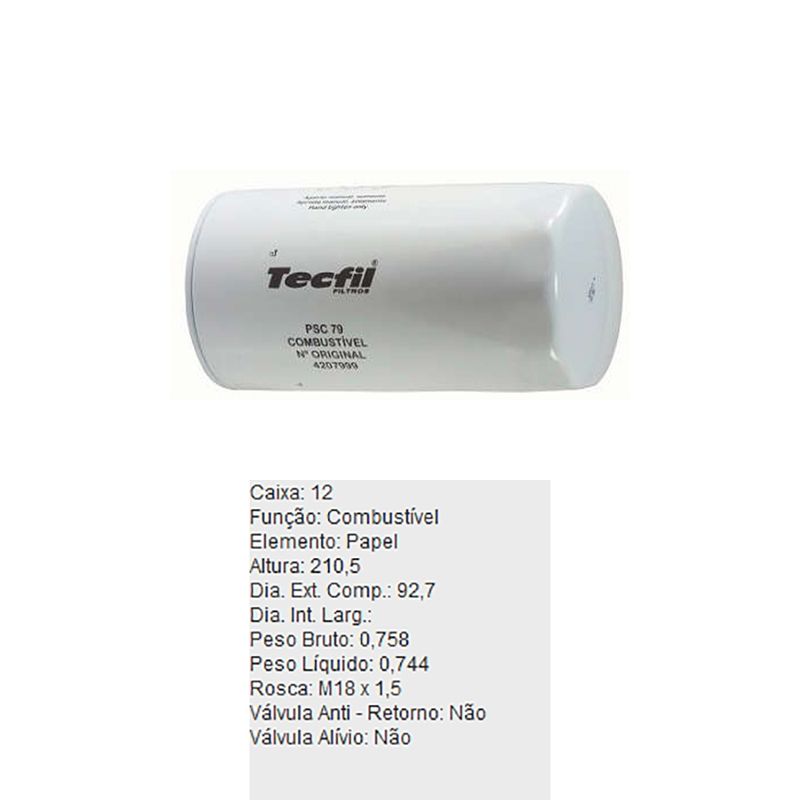 Filtro-De-Combustivel-Volvo-B10M-B7R-Tecfil-Psc79-DPS-45793-01