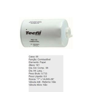 Filtro De Combustivel Mf-34 Mf-38 Tecfil Psc172