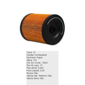 Filtro De Combustivel Scania B111 B115 L113 R113H Tecfil Pd204