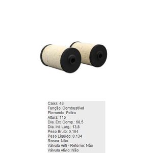Par Filtro De Combustivel Mercedes Benz 1014 914 L1418 Ln1014 Tecfil Fc164