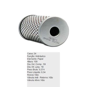 Filtro Oleo Hidraulico Refil Ph346 Tecfil