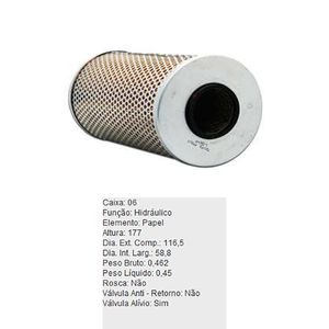 Filtro Oleo Hidraulico Refil Ph521 Tecfil