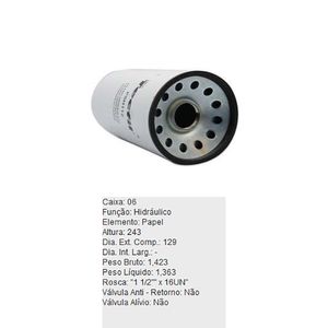 Filtro Oleo Hidraulico Psh112 Tecfil