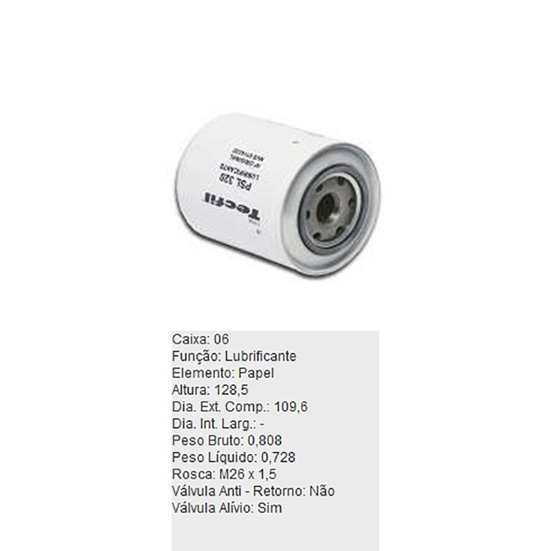 Filtro-De-Oleo-Tecfil-Psl320-Kia-Besta-DPS-45851-01