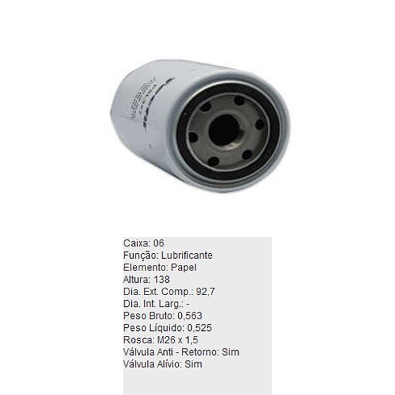 Filtro-De-Oleo-Tecfil-Psl327-Mitsubishi-L200-Lancer-Pajero-DPS-45860-01