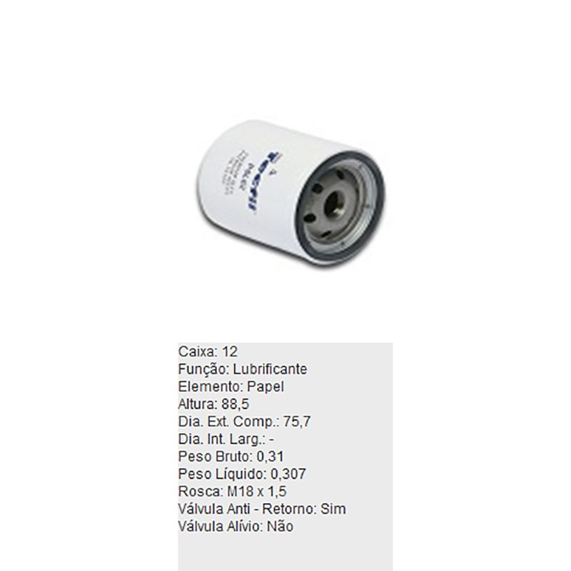 Filtro-De-Oleo-Tecfil-Psl62-Gm-Chevette-Chevy-Marajo-DPS-45879-01