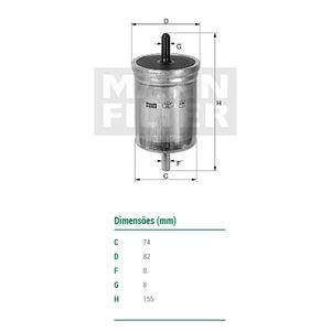 Filtro De Combustivel Verona Mann Filter Wk7181