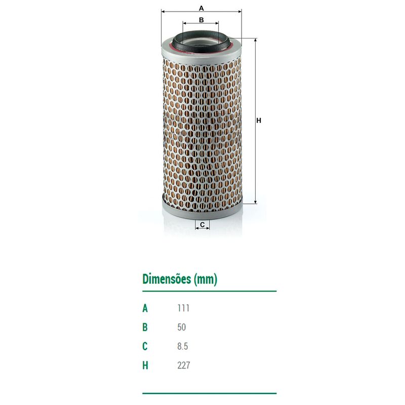 Filtro-De-Ar-Do-Motor-Vw-Kombi-Mann-Filter-C11763-DPS-49475-02