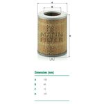 Filtro-De-Ar-Do-Motor-Toyota-Hilux-Mann-Filter-C16136-DPS-49476-02