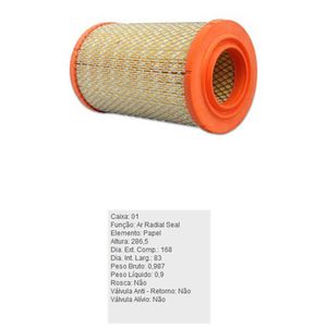 Filtro De Ar Do Motor Citroen Jumper Fiat Ducato Peugeot Boxer Tecfil Ars1013