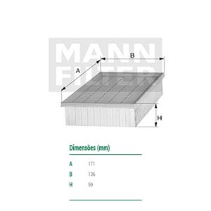 Filtro De Ar Do Motor Towner Mann Filter C1158