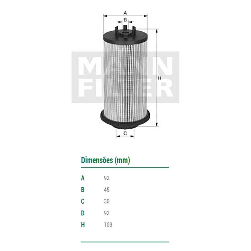 Filtro-De-Combustivel-Atego-Axor-Mann-Filter-Pu1046X-DPS-56318-01