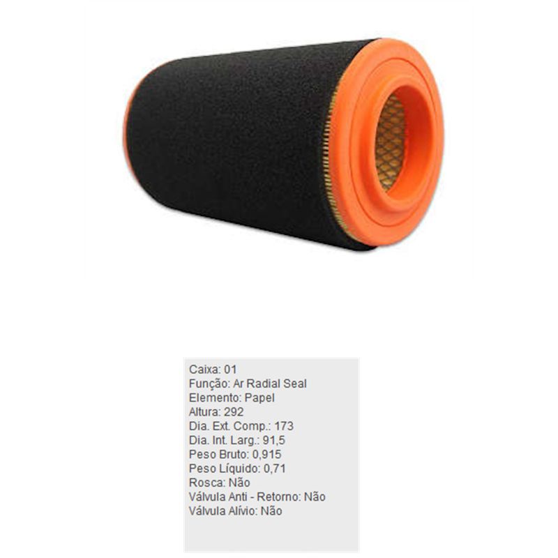 Filtro-De-Ar-Do-Motor-Ford-Ranger-Tecfil-Ars7990-DPS-58049-01