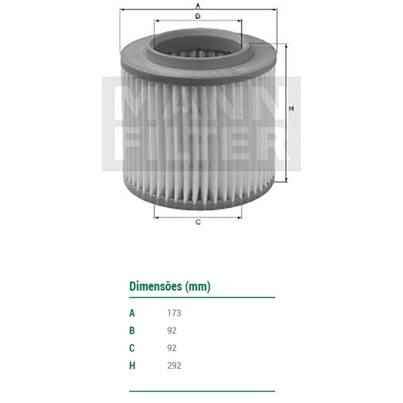 Filtro-De-Ar-Do-Motor-Ford-Ranger-Mann-Filter-C18263-DPS-58485-01
