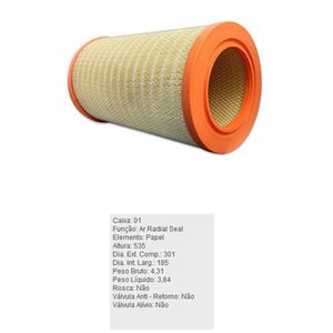 Filtro De Ar Do Motor Scania 112T 114P 114T 124P 164R 420R 480R 500R Tecfil Ars1189