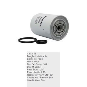 Filtro De Oleo Tecfil Psl156 Jumper Ducato Daily Boxer Master