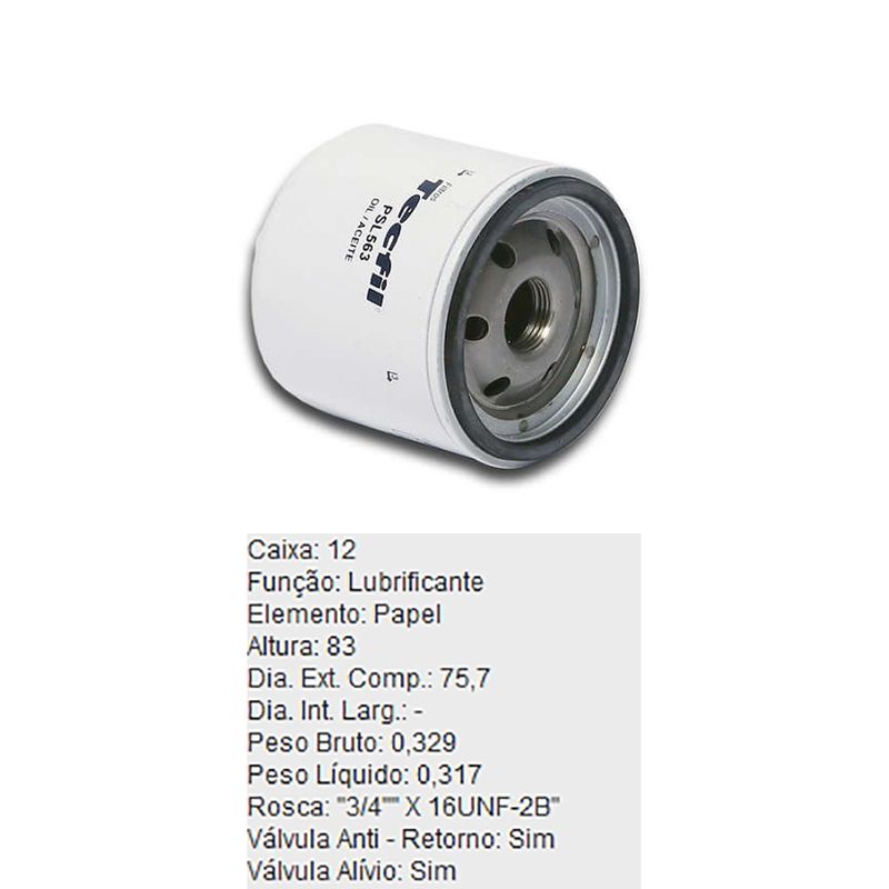 Filtro-De-Oleo-Tecfil-Psl563-Vw-Gol-Golf-Parati-DPS-59715-01